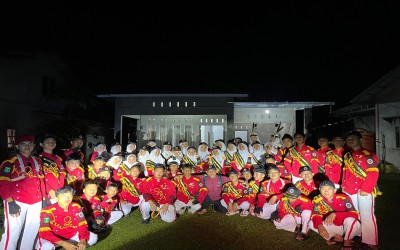 Drumband Gema Madani Turut Meriahkan Pembukaan Festival MTQ di Galing